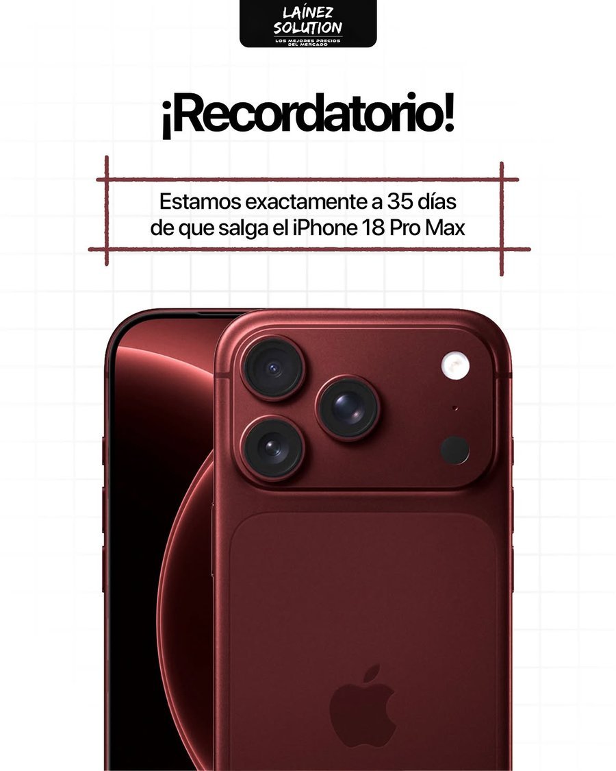 iPhone 18 Pro Max — próximamente en Celulares Lainez Solution