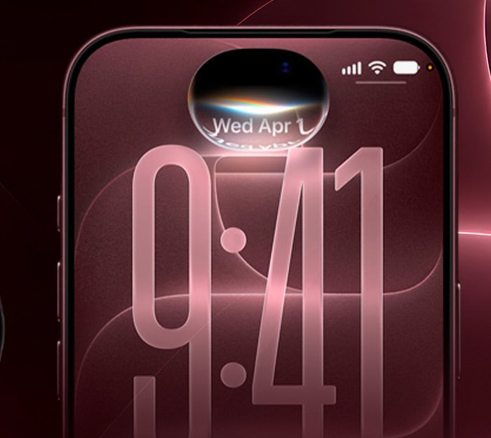 Pantalla del iPhone 18 Pro marcando las 9:41