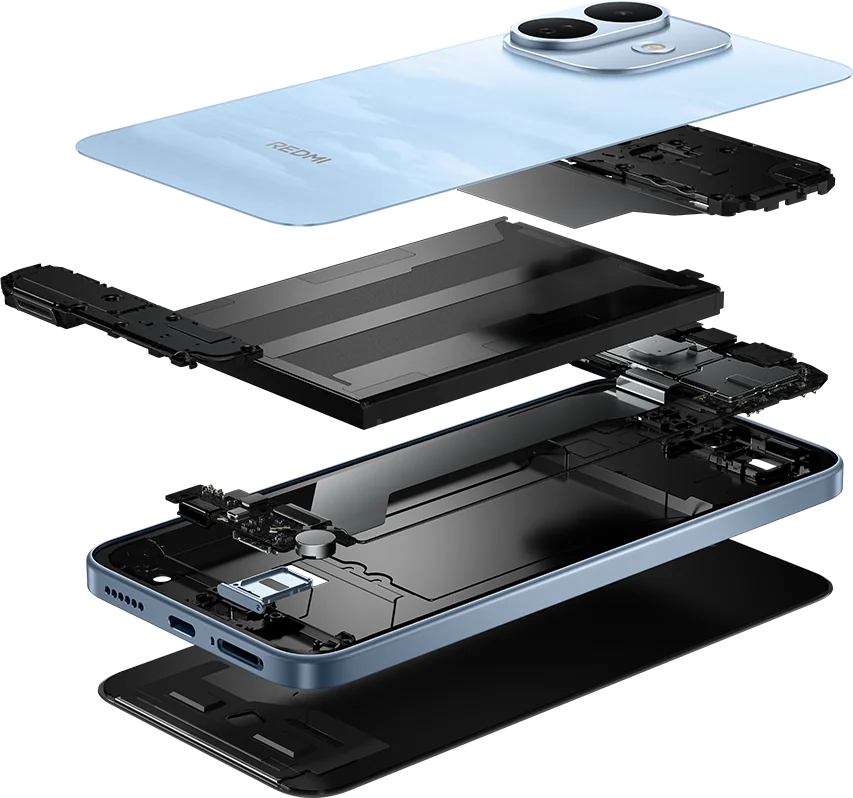 Estructura interna REDMI Titan del Note 17 Pro