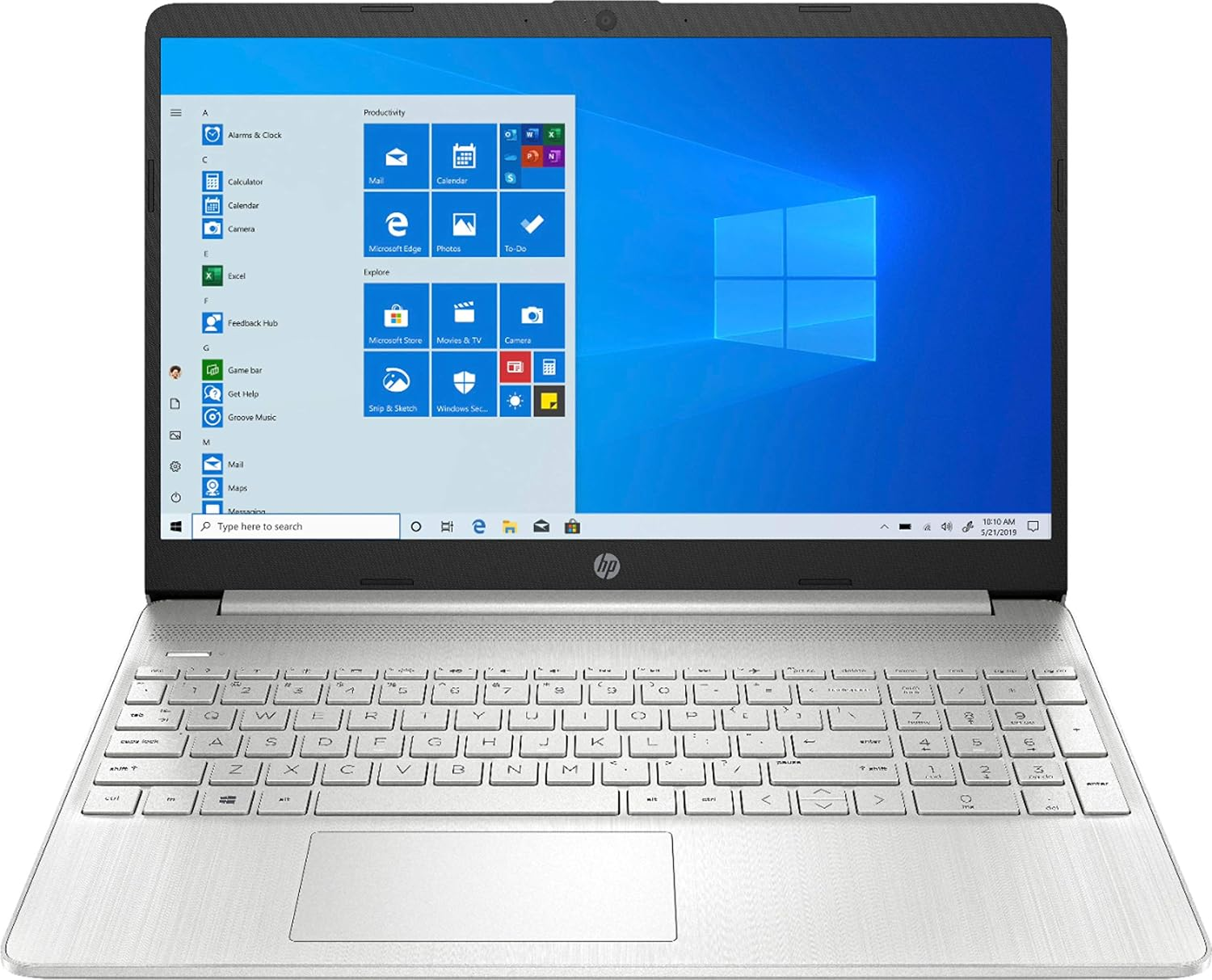 HP 15.6" Touch Screen Ryzen 5 Natural Silver